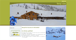 Desktop Screenshot of bergl-alm.com