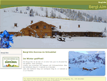 Tablet Screenshot of bergl-alm.com